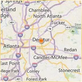 Agnes Scott College Location Map