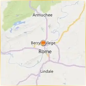 Berry College Location Map Berry College Location Map