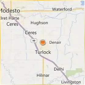 California State University Stanislaus Location Map