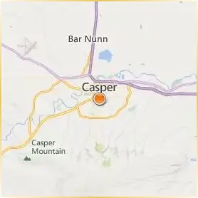 Casper College Location Map