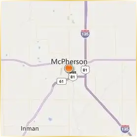 Central Christian College of Kansas Location Map Central Christian College of Kansas Location Map