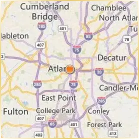 Clark Atlanta University Location Map