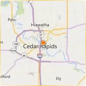 Coe College Location Map