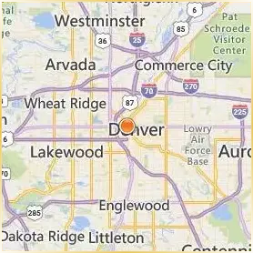 Community College of Denver Location Map