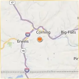 SUNY Corning Community College Location Map