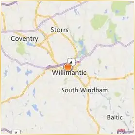 Eastern Connecticut State University Location Map