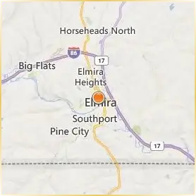 Elmira College Location Map Elmira College Location Map