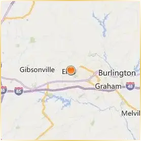 Elon University Location Map Elon University Location Map