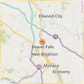Geneva College Location Map