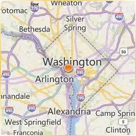 George Washington University Location Map George Washington University Location Map