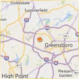 Guilford College Location Map