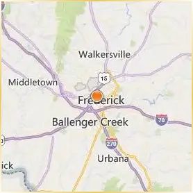 Hood College Location Map
