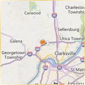 Indiana University Southeast Location Map