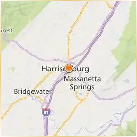 James Madison University Location Map