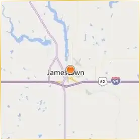 University of Jamestown Location Map University of Jamestown Location Map