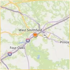 Johnston Community College Location Map