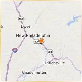 Kent State University at Tuscarawas Location Map