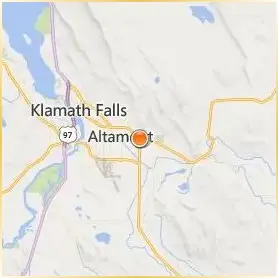 Klamath Community College Location Map