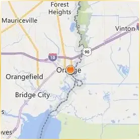 Lamar State College Orange Location Map