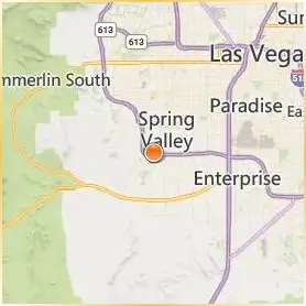 Las Vegas College Location Map