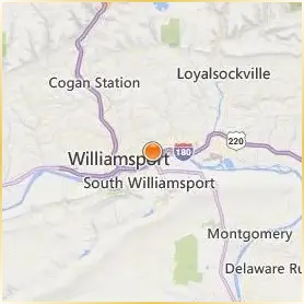 Lycoming College Location Map