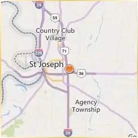 Missouri Western State University Location Map
