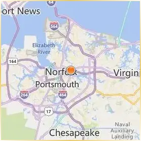 Norfolk State University Location Map