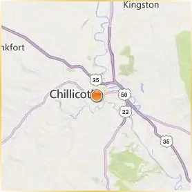 Ohio University Chillicothe Location Map