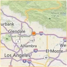 Pacific Oaks College Location Map