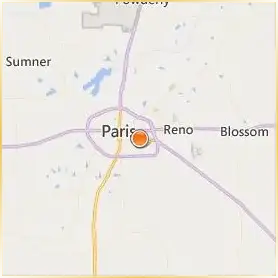 Paris Junior College Location Map