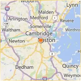 Simmons University Location Map