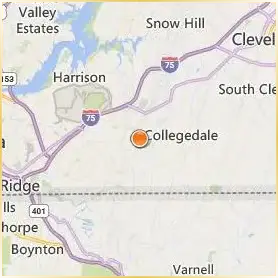 Southern Adventist University Location Map