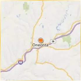 SUNY Oneonta Location Map