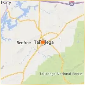 Talladega College Location Map