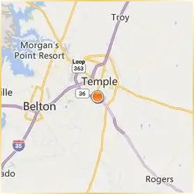 Temple College Location Map