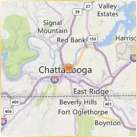 The University of Tennessee Chattanooga Location Map The University of Tennessee Chattanooga Location Map