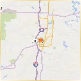 University of Arkansas Location Map University of Arkansas Location Map