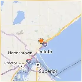 University of Minnesota Duluth Location Map