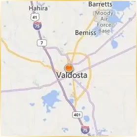 Valdosta State University Location Map