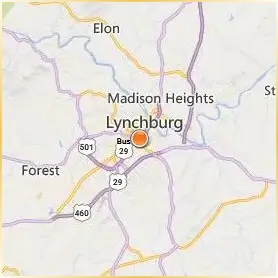 Virginia University of Lynchburg Location Map Virginia University of Lynchburg Location Map