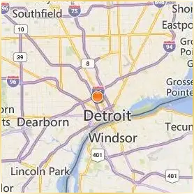 Wayne State University Location Map