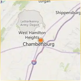 Wilson College Location Map